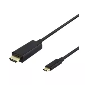 Video Cable Adapter Deltaco 00140023 3m HDMI Type A USB Type-C