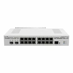 Router MikroTik CCR2004-16G-2S+PC with 16 Gigabit Ethernet ports and 2 SFP+ ports