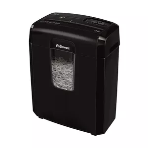 Fellowes 8Cd papīra smalcinātājs Krusteniskā smalcināšana 22 cm Melns