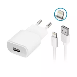 Wall USB charger Forever TC-01 2A with Lightning cable