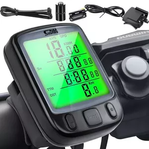 Goodbuy 18666 vadu ūdensizturīgs velosipēda ātruma mērītājs velosipēdiem IPX4 / LCD