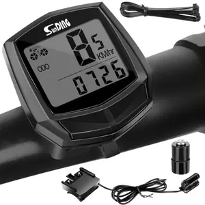 Goodbuy 18664 vadu ūdensizturīgs velosipēda ātruma mērītājs velosipēdiem IPX4 / LCD
