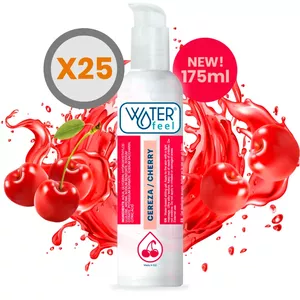 Waterfeel lubricant cherry 175 ml — personal water-based lubricant, 25-unit pack