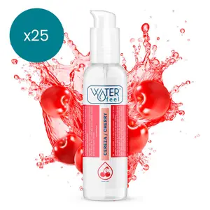 Waterfeel lubricant cherry 175 ml — personal water-based lubricant, 25-unit pack