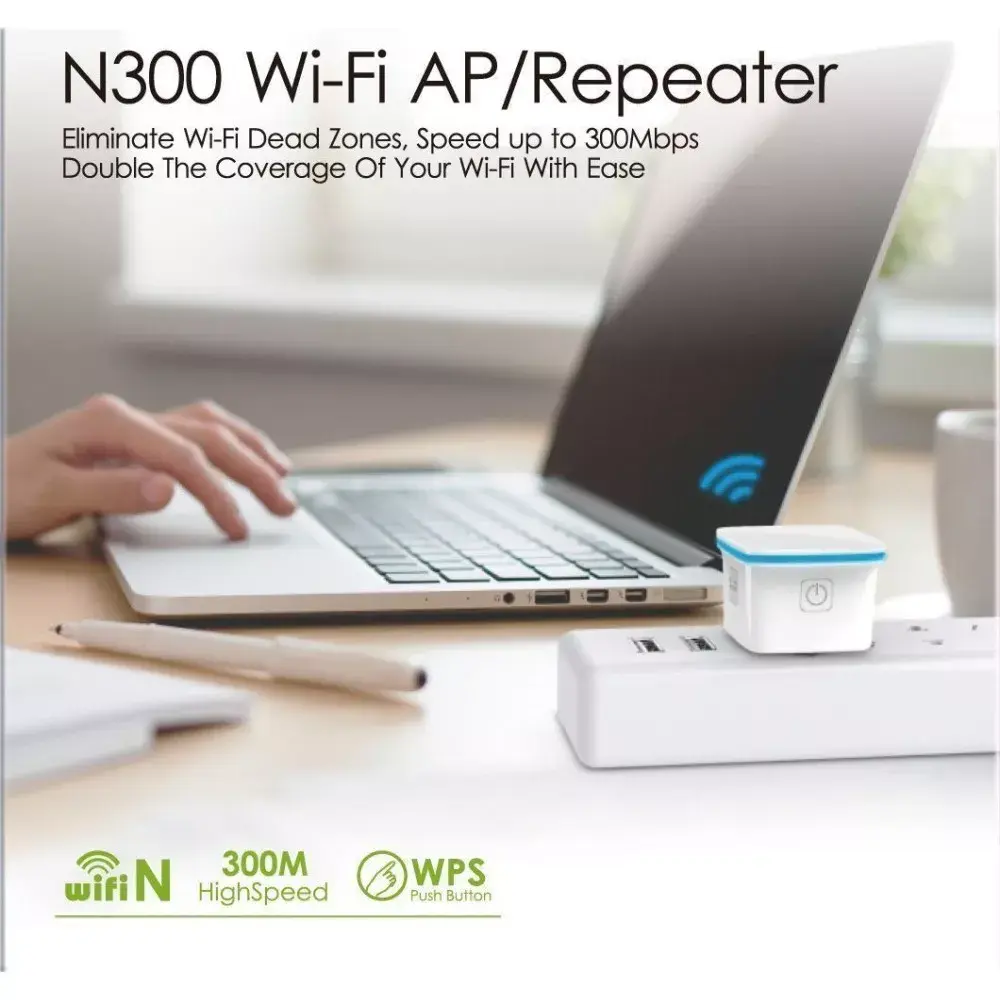 Network repeater Techly Mini Repeater 300Mbps Photo 6