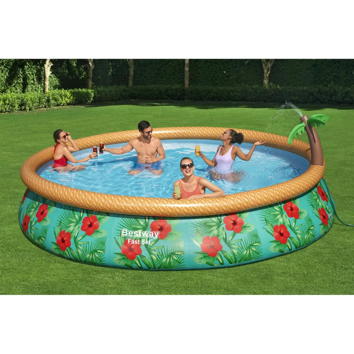 Rāmja/uzpūšamais baseins Bestway Fast Set 15' x 33" Photo 12