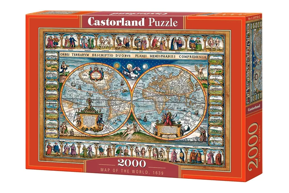 Castorland Map of the world, 1639