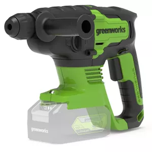 Rotary hammer GreenWorks 3803007 — 24V brushless, keyless chuck, 2 J impact, Ø concrete 24 mm, Ø steel 13 mm