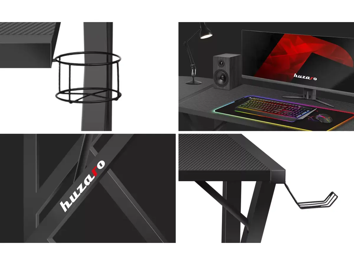Угловой игровой стол Huzaro Hero 6.3 Black Photo 6