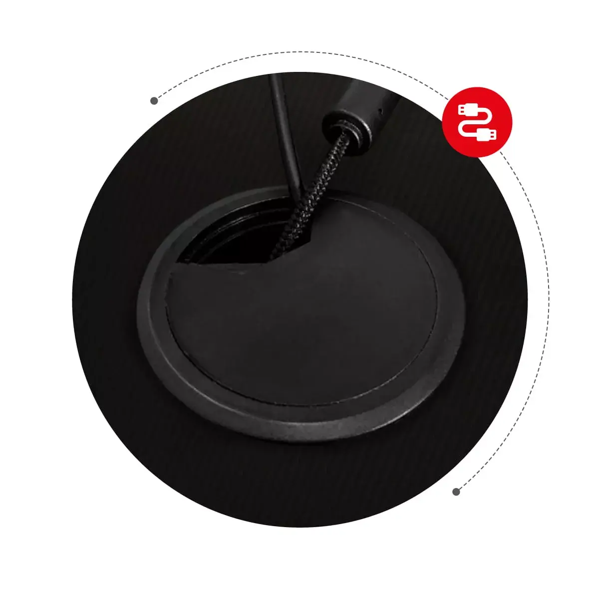Угловой игровой стол Huzaro Hero 6.3 Black Photo 13
