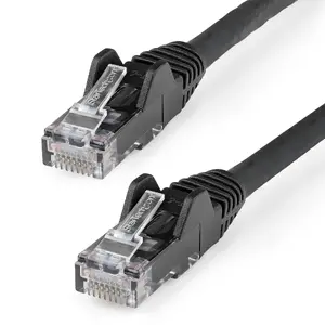 StarTech N6LPATCH10MBK 10m Кабель Ethernet CAT6 LSZH 10 Gigabit 250Mhz 100W PoE RJ45 UTP Сетевой патч-корд Черный