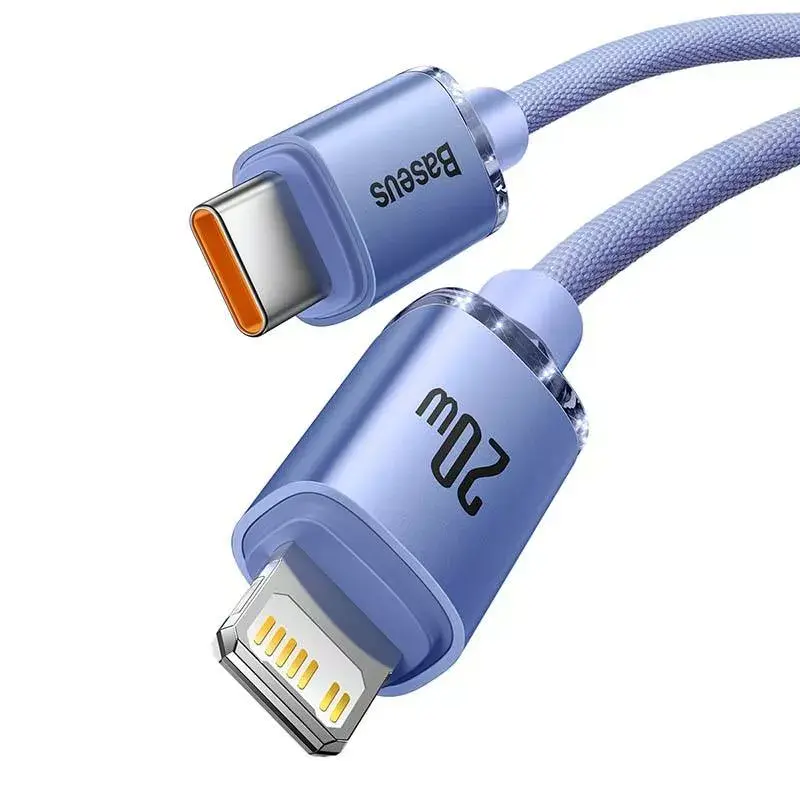 Baseus Crystal USB-C uz Lightning kabelis 2 m Photo 2