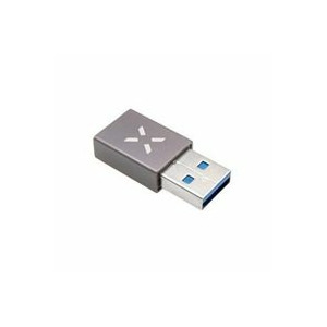 FIXED USB-C uz USB-A adapteris, pelēks