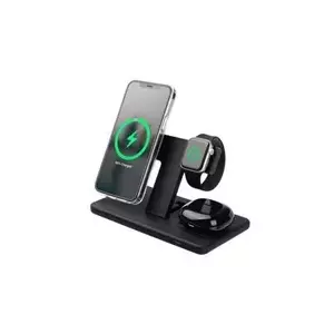 Wireless charging stand FIXED MagPowerstation 3-in-1 MagSafe support for phone, earbuds and watch
