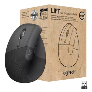 Мышь Logitech Wireless Mouse Lift left f.business Ergonomic black 910-006495