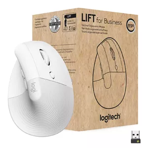 Logitech Lift for Business pele Labā roka RF bezvadu sakari + Bluetooth Optisks 4000 DPI