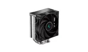Air cooler DeepCool AK400 120 mm Black, 4×6 mm copper heat pipes, max airflow 66.47 CFM, max air pressure 2.04 mmH2O, fan 120×25 mm FDB, 500–1850 RPM