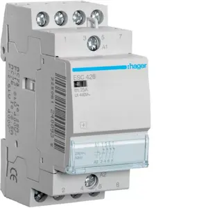 Модульный контактор Hager ESC426 25А 4НО 230В AC