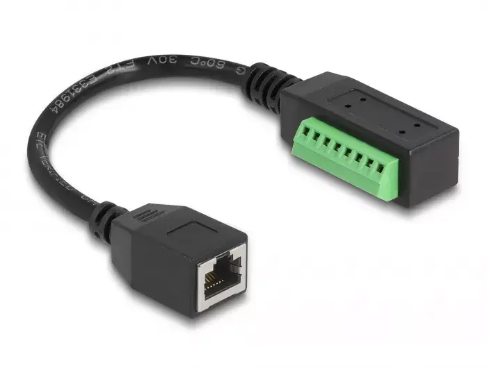 DeLOCK RJ45 kabelis Cat.5e jack uz termināla bloku adapteri Photo 2