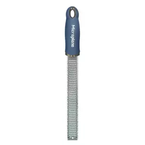 Rasp grater Microplane Zester, stainless steel, blue handle, 35×30×325 mm
