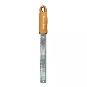 Rasp grater Microplane Zester Stainless steel, Yellow — 35×30×325 mm