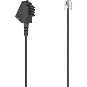 Телефонный кабель HAMA Classic Line 3 м с разъёмом TAE-F и модульным 6P4C