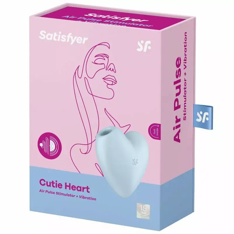Air Pulse stimulator Satisfyer Cutie Heart Blue D-231776 Photo 4