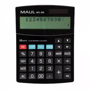 Calculator Desktop MAUL MTL 800 12 Digits Tax Profit Calculation Black