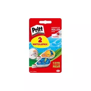 Correction Roller Pritt Mini PRB22 2 pcs — compact tape applicator for paper corrections