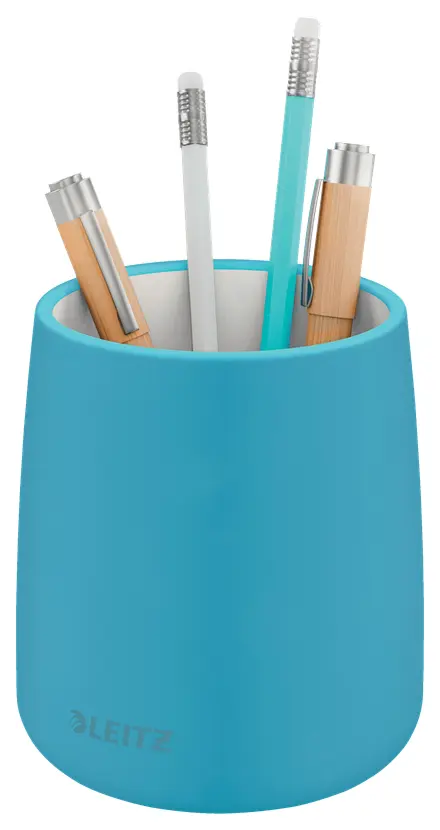 Leitz Cosy Pen Pot - Blue Ceramic Photo 4