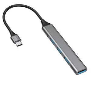 4smarts 456908 хаб-разветвитель USB 3.2 Gen 1 (3.1 Gen 1) Type-C 5000 Мбит/с Серый