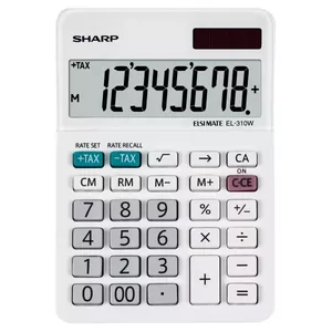 Financial Calculator Sharp EL-310W Desktop 8 Digits Tax Calculation