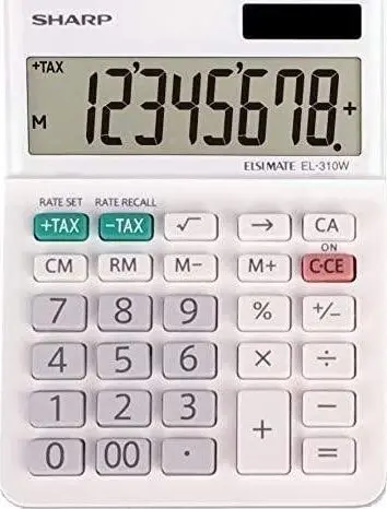 Finanšu kalkulators Sharp EL-310W galda 8