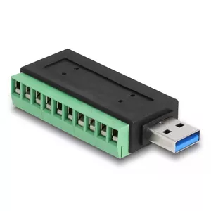 DeLOCK USB 3.2 Gen 1 Type-A male к терминальному блоку адаптер 5 Gbit/s 5V 1A