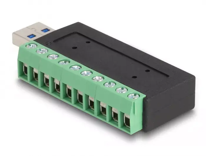 DeLOCK USB 3.2 Gen 1 Type-A male к терминальному блоку адаптер Photo 2