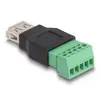 DeLOCK USB 2.0 Type-A female to Terminal Block Adapter Photo 2