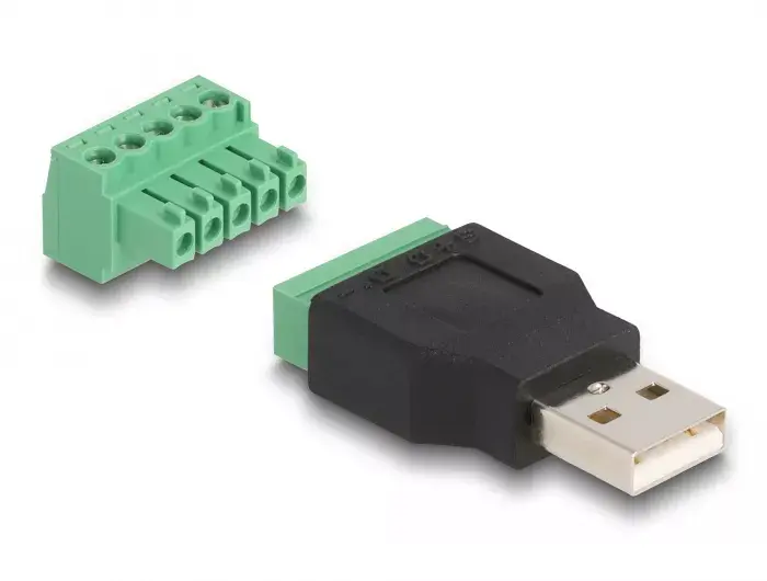 DeLOCK USB 2.0 Type-A male to Terminal Block Adapter Photo 2