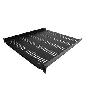 Rack shelf StarTech.com SHELF-1U-20-FIXED-V Black 1U 55lb Capacity 20" Deep