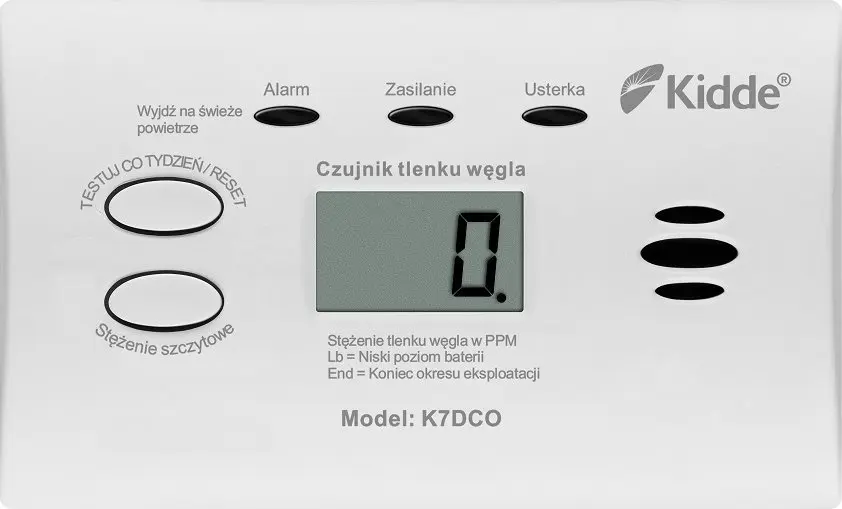 Oglekļa monoksīda detektors KIDDE K7DCO Photo 11