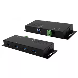 USB хаб EXSYS EX-1184HMVS-2 USB 3.2 Gen 1 Type-A 5000 Mbit/s Черный