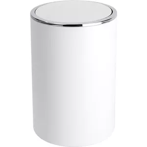 Bin / Swing cover bin Wenko Inca White — high-grade plastic, 5 L