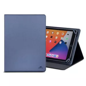 Tablet folio case Rivacase Malpensa for 26.7 cm (10.5") screens, polyurethane/silicone, three stand modes, blue