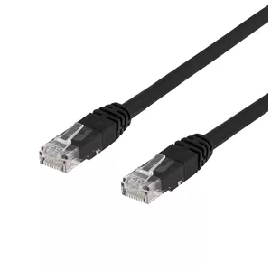 Networking cable Deltaco 00210002 RJ-45 Cat6 10 m Black