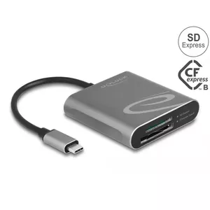 Card Reader DeLOCK 91000 USB 3.2 Gen 2 Type-C Grey CFexpress SD