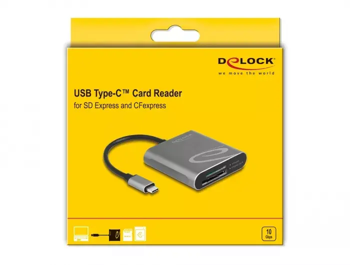 Картридер DeLOCK 91000 USB 3.2 Gen 2 Type-C Photo 2