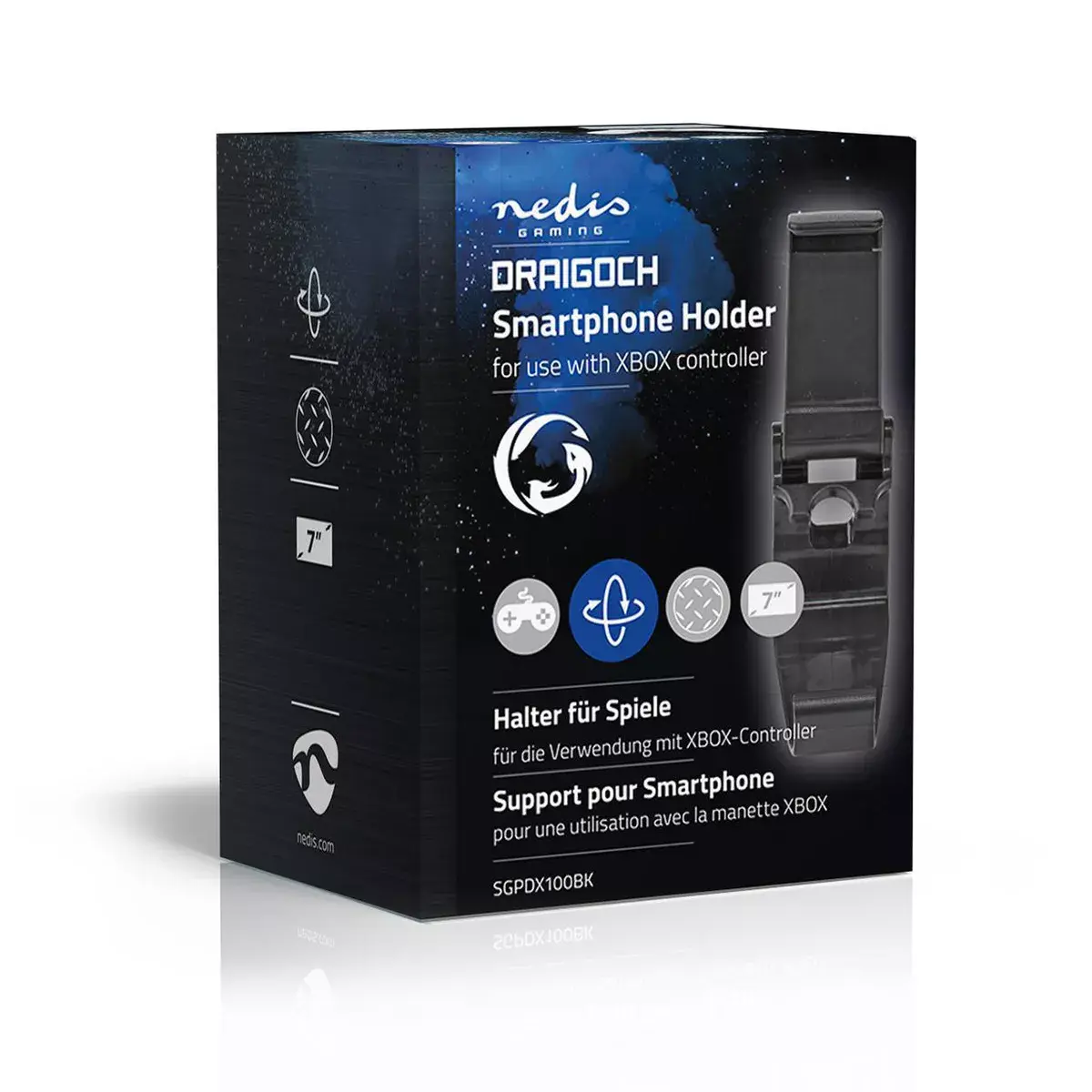 Nedis SGPDX100BK passive mobile phone holder Photo 10