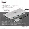 USB Хаб CLUB3D USB Gen2 Type-C на 10Гбит/с 4x USB Type-A Photo 6