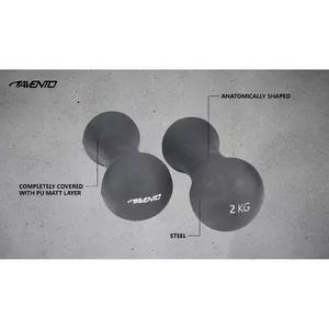 Dumbbells steel/PU AVENTO 42DB 2x2kg