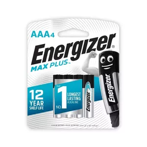 Одноразовая батарейка Energizer MAXPLUS AAA 4 шт., щелочная, 1,5 В, рабочая t -18–55°C