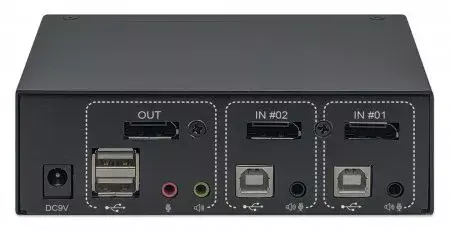 KVM Switch Manhattan DisplayPort 1.2 2-Port Photo 6